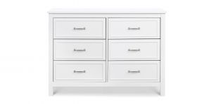 Cómoda 6 Cajones Charlie Blanco