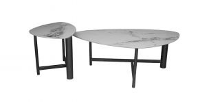 Juego de Mesas Ovaladas Florenza Blanco