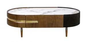 Mesa de Centro 130 x 70 cm Maxime Blanco