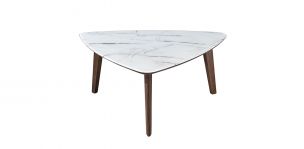 Mesa De Centro Triangular Ottis Blanco