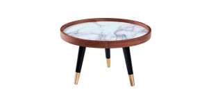 Mesa De Centro Redonda Ruby Blanco