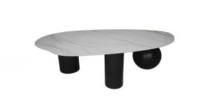 Mesa de Centro Ovalada Tania B Blanco