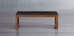 Mesa de Centro Rectangular 140 x 70 cm Adela Café