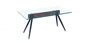 Mesa de Centro 110 X 60 Cm Rectangular Sidney Vidrio