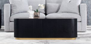 Mesa de Centro 120 x 80 cm Astor Negro