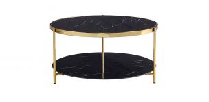 Mesa De Centro Redonda Watson Negro