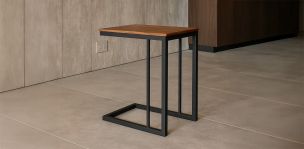 Mesa de Servicio Rectangular Cocktail Parota