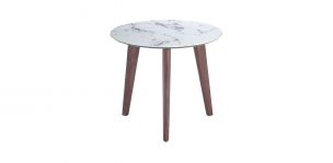 Mesa Lateral Redonda Ottis Blanco
