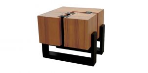 Mesa Lateral Cuadrada 62 x 60 cm Arcano Parota
