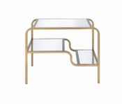 Mesa Lateral Astrid Metal Dorado