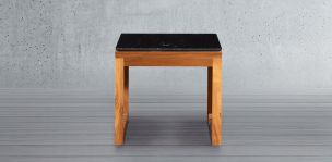 Mesa Lateral 60 x 60 cm Parota Adela Granito