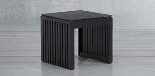 Mesa Lateral Cuadrada 60 x 60 cm Adela Negro