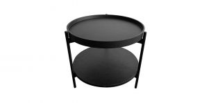 Mesa Lateral Redonda Karol Negro