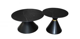 Mesa Ocasional Redonda Dania Negro