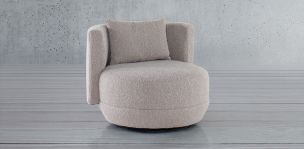 Sillón Giratorio Niquel Gris