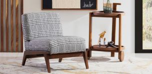 Sillón Bruno Negro / Blanco