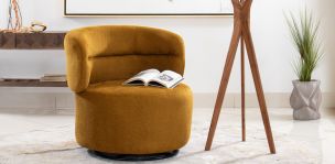 Sillón Giratorio Prisca Naranja