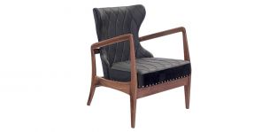 Sillón Piel de Piel Mid Negro