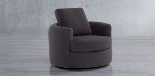 Sillón Ocasional Giratorio Ancona Gris
