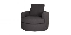 Sillón Ocasional Giratorio Asti Gris