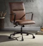 Silla de Oficina de Piel Indra Café