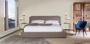 Cama Queen Size Joyce Mistery Latte