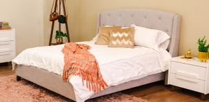 Cama Queen Size Lan Gris