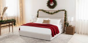 Cama King Size Madeira Beige