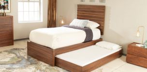 Cama Individual con Cama Baja Montreal Parota