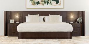 Recámara King Size Astor Nogal con Extensión