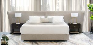 Cama Matrimonial Aria Beige