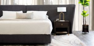 Cama Matrimonial Aria Gris