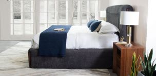 Cama Matrimonial Romana Gris