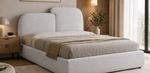 Cama Matrimonial Zena Gris