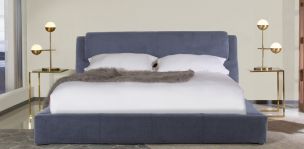 Cama Queen Size Joyce Sky Azul