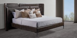 Cama Queen Size Bravah Gris