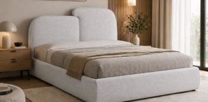 Cama Queen Size Zena Gris