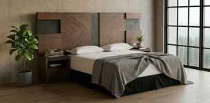 Cabecera King Size Ruzen Nogal