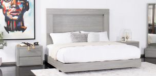 Cama Queen Size Constanza Gris