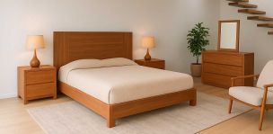 Recámara King Size Lucerna Natural 5 Pzas