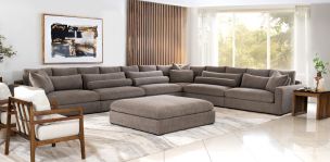 Sala en L Derecha Alexander Café 6 Piezas