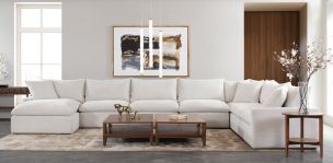 Sala Modular Izquierda Avalanche Blanco 7 Piezas 