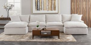 Sala Modular en U Avalanche Blanco