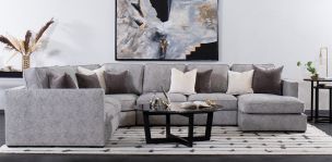 Sala Modular 4 Piezas Derecha Bogart Gris
