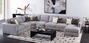 Sala Modular 5 Piezas Derecha Bogart Gris