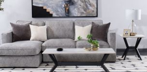 Sala en L Izquierda Bogart Gris