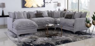 Sala Modular Izquierda Gris 4 Piezas