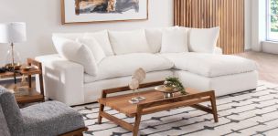 Sala en L Derecha Elysee Blanco