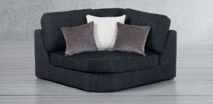 Sillón Esquinero Bogart Negro