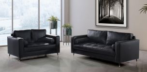 Sala de Piel Haven Negra